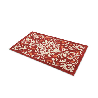 Annette Red & Ivory in 21" x 34" Size