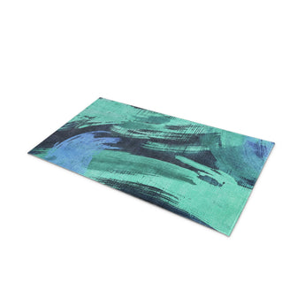 Tethys Navy & Seafoam in 21" x 34" Size