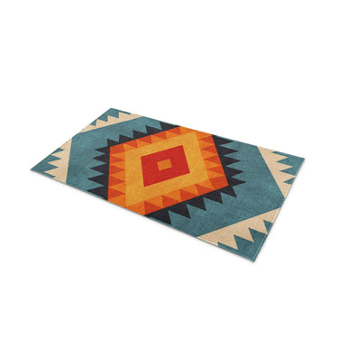 Zareen Blue & Orange in 21" x 34" Size