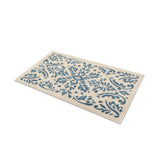 Floranna Ivory & Blue in 21" x 34" Size