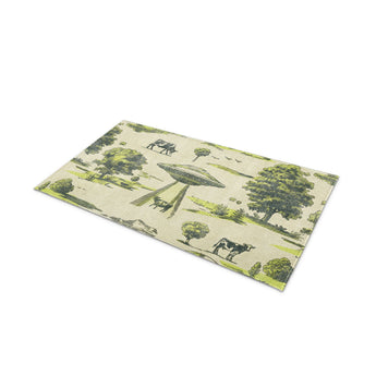UFO Cow Abduction Toile in 21" x 34" Size