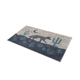 Desert Coyote Midnight & Dusty Blue in 21" x 34" Size