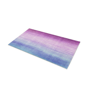 Imogen Watercolor Blue & Purple Ombre in 21" x 34" Size