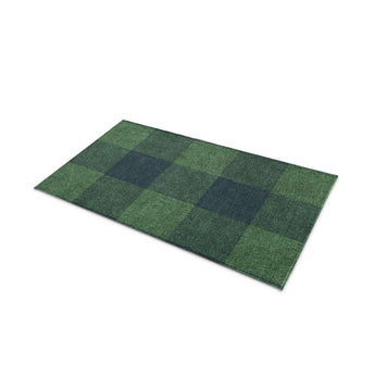 Buffalo Plaid Green & Navy in 21" x 34" Size