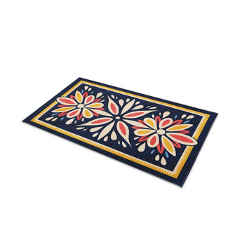 Jasmina Navy Multicolor in 21" x 34" Size