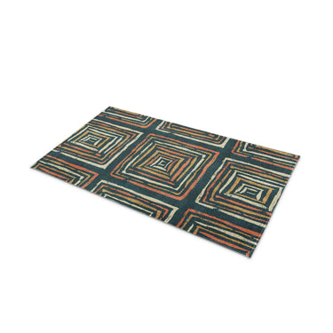 Diego Orange & Navy in 21" x 34" Size