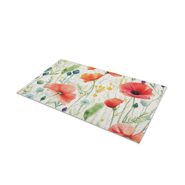 Watercolor Poppies in 21" x 34" Size