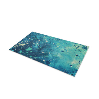 Sylvie Seafoam & Teal in 21" x 34" Size
