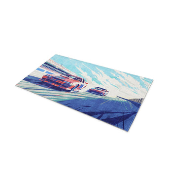 8 Bit Stock Cars in 21" x 34" Size