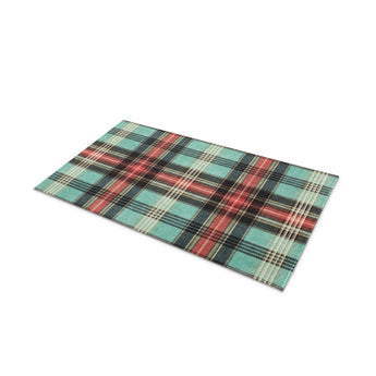 Ferguson Plaid Teal & Red in 21" x 34" Size
