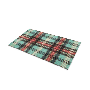 Ferguson Plaid Teal & Red in 21" x 34" Size