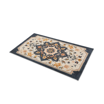 Louanne Navy & Orange in 21" x 34" Size