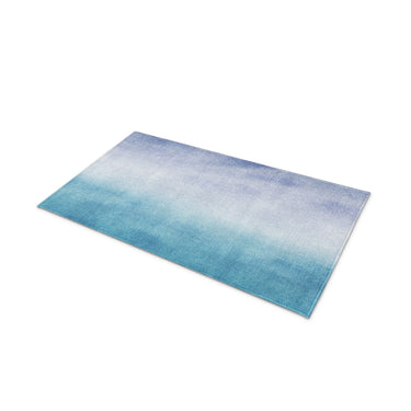 Micah Watercolor Blue & Teal in 21" x 34" Size
