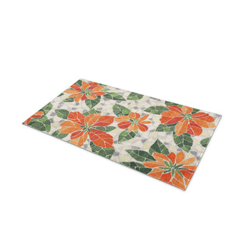 Mosaic Poinsettia in 21" x 34" Size