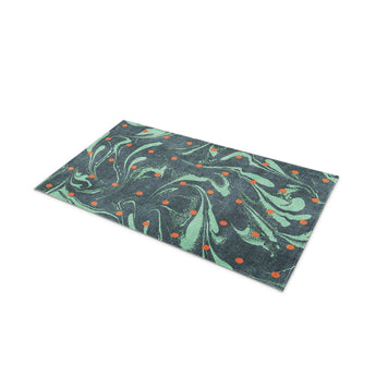 Acid Burn Teal & Orange in 21" x 34" Size