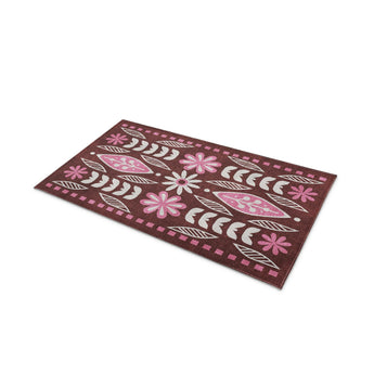 Topanga Burgundy & Pink in 21" x 34" Size