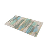 Jörgan Teal & Taupe in 21" x 34" Size