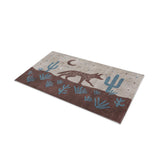 Desert Coyote Dark Red Clay & Dusty Blue in 21" x 34" Size