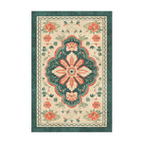 Meave Sage Green & Rose in 3x2ft Size