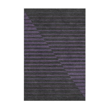 Euclid Black & Purple in 2' x 3' Size