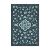 Fenwick Navy & Green in 2' x 3' Size