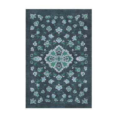 Fenwick Navy & Green in 2' x 3' Size