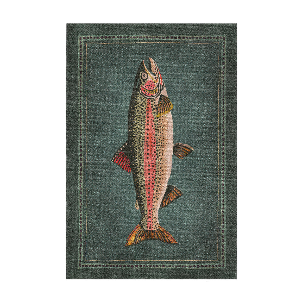 Rainbow Trout Area Rug – Undrfoot Rugs