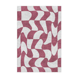 Twyla Checkered Fuscia in 2' x 3' Size