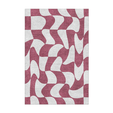 Twyla Checkered Fuscia in 2' x 3' Size