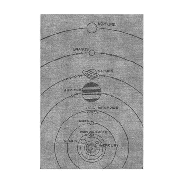 Solar System Grey & Black in 2' x 3' Size