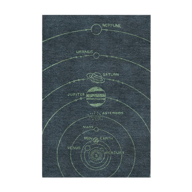 Solar System Navy & Mint in 2' x 3' Size