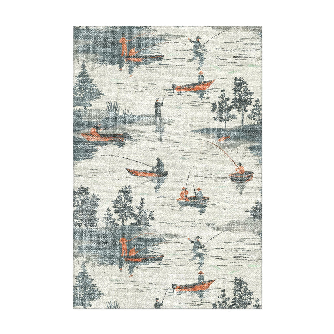 Gone Fishing Area Rug – Undrfoot Rugs