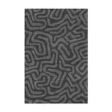 Kiva Charcoal Grey in 2' x 3' Size