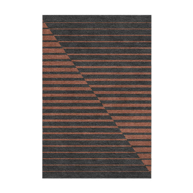 Euclid Black & Rust in 2' x 3' Size