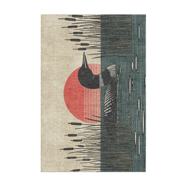 Sunset Loon in 2' x 3' Size