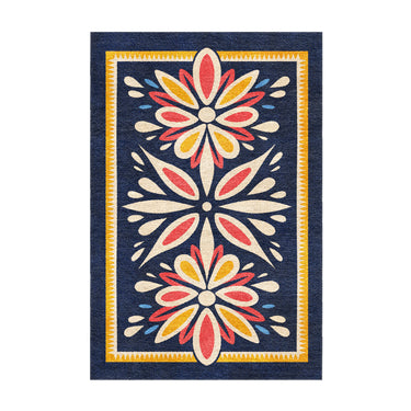 Jasmina Navy Multicolor in 3x2ft Size