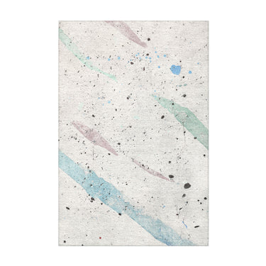 Stephanie Ivory Cool Splatter in 2' x 3' Size