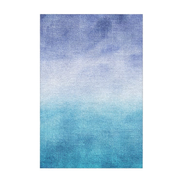 Micah Watercolor Blue & Teal in 3x2ft Size