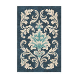 Aubrey Navy & Teal in 2' x 3' Size