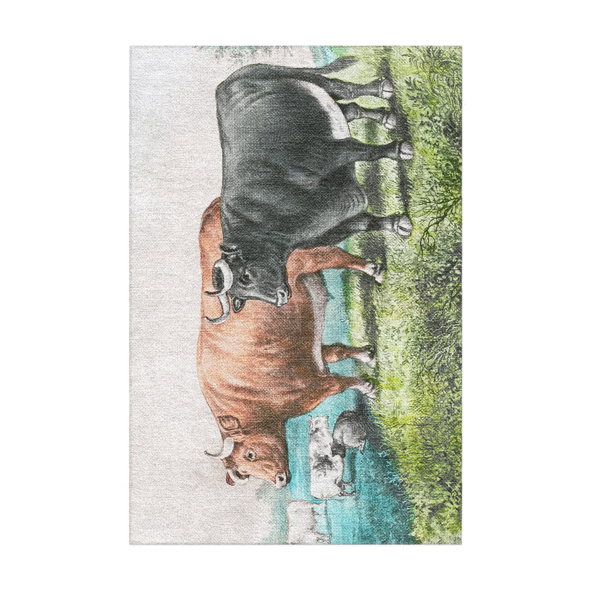Prize Fat Cattle Area Rug – Undrfoot Rugs