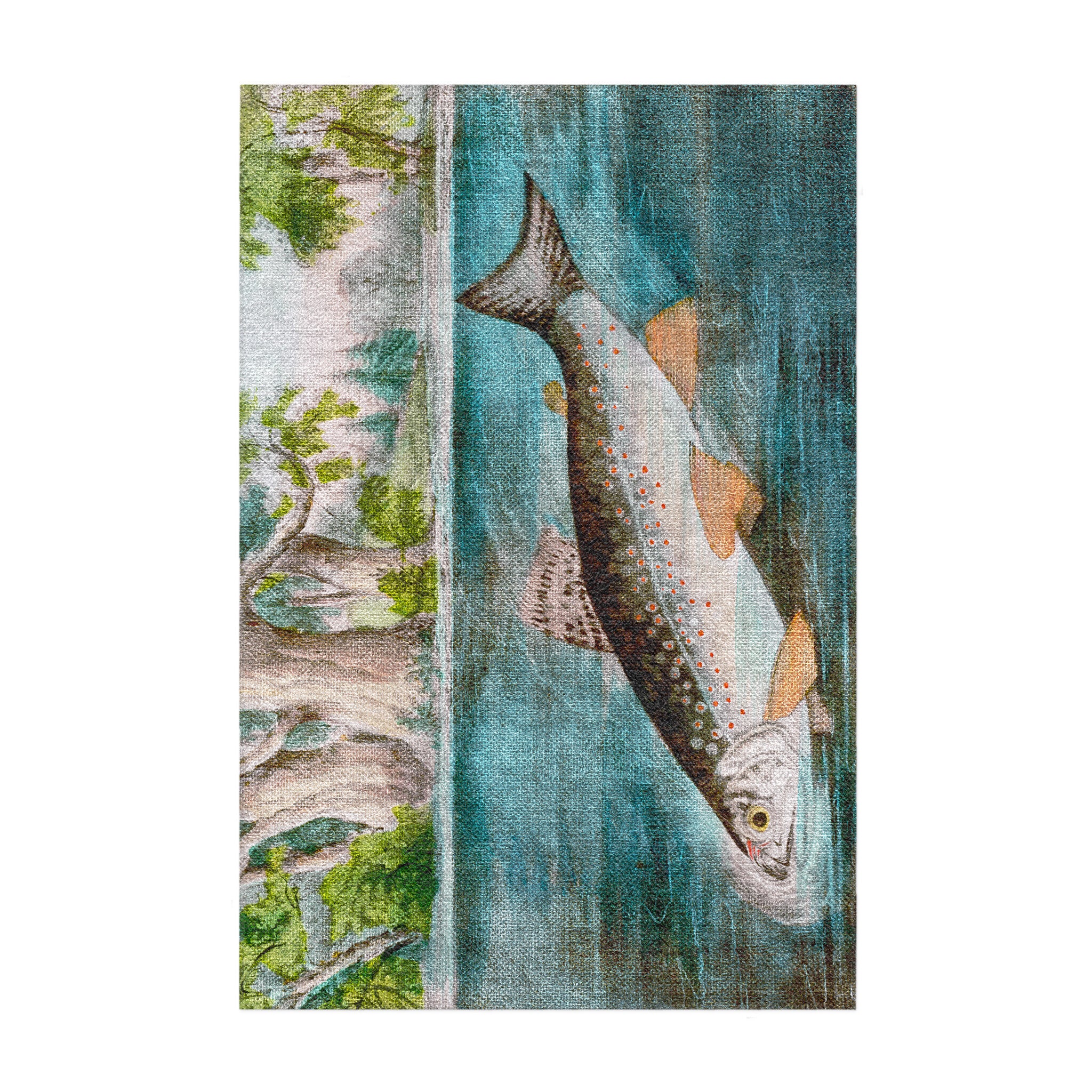 Hooked Fish Area Rug – Undrfoot Rugs