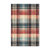 Monaghan Plaid Blue & Red in 3x2ft Size