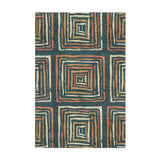 Diego Orange & Navy in 2' x 3' Size