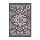 Annette Navy & Orange in 2' x 3' Size