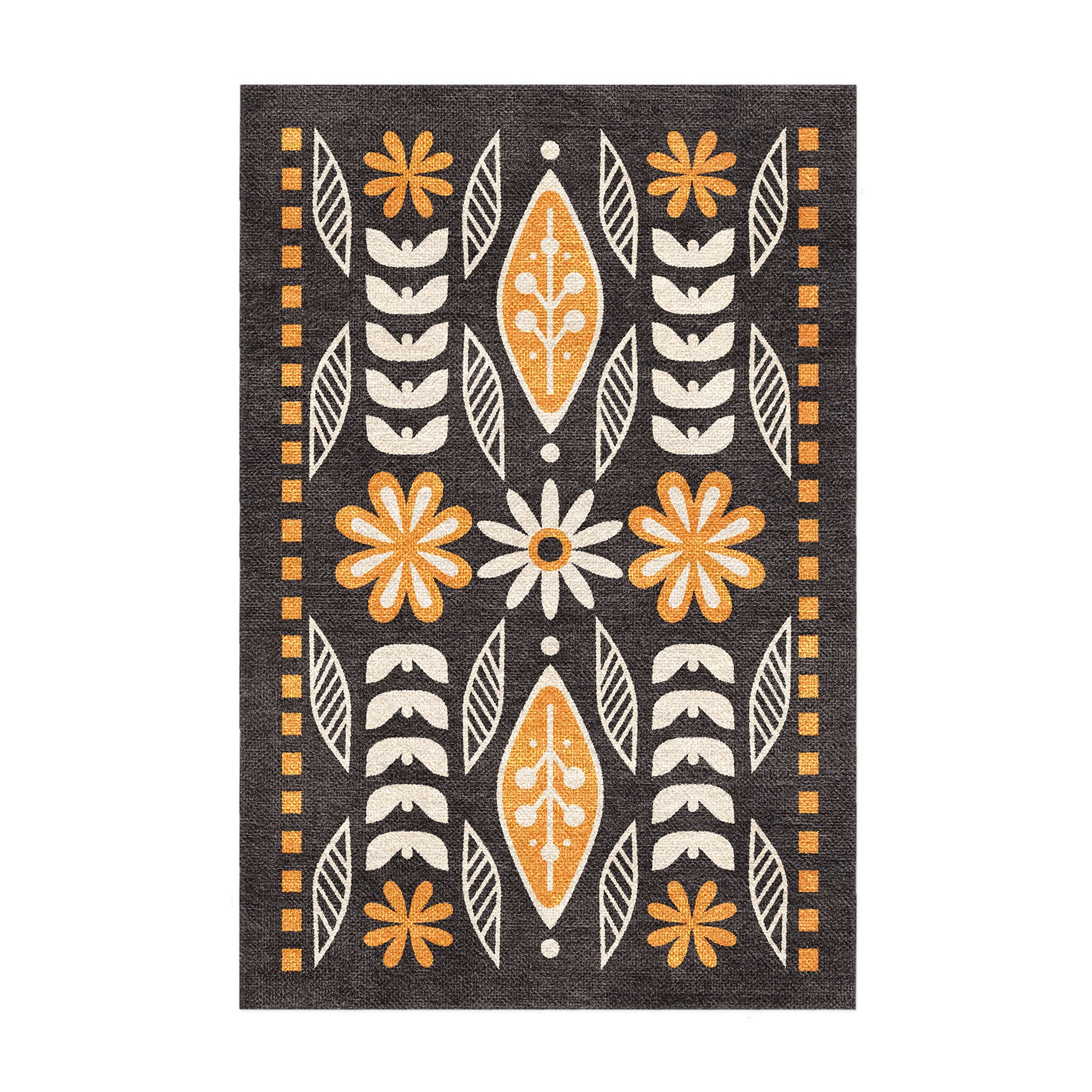 Topanga Black & Yellow Area Rug – Undrfoot Rugs
