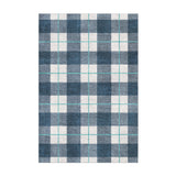 Wallace Plaid Blue & Teal in 3x2ft Size