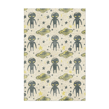 Space Aliens in 2' x 3' Size