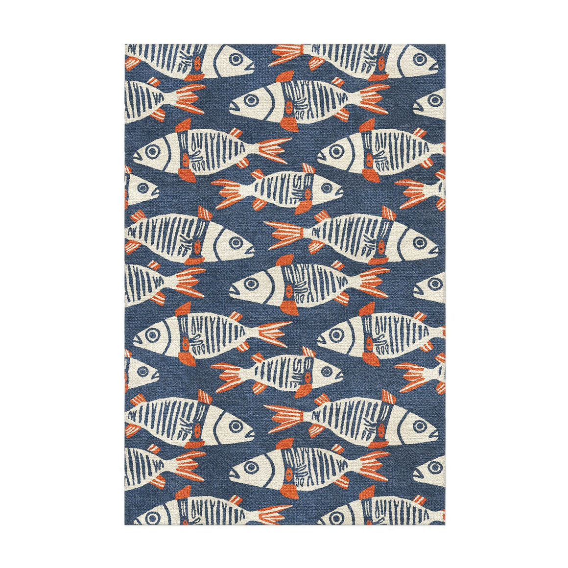 Tribal Fish Area Rug – Undrfoot Rugs