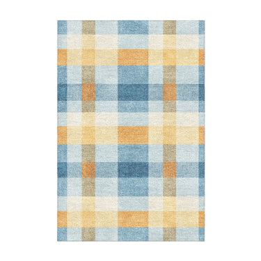 Monroe Plaid Blue & Yellow in 3x2ft Size