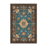 Miriam Dark Teal & Brown in 2' x 3' Size